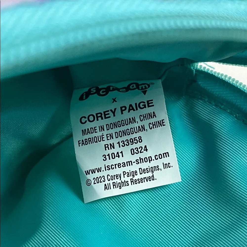 Iscream x Corey Paige Designs Palm Trees Cosmetic Bag - NWT